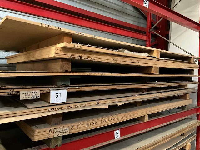 Partij diverse houten platen (26x) - afbeelding 10 van  17