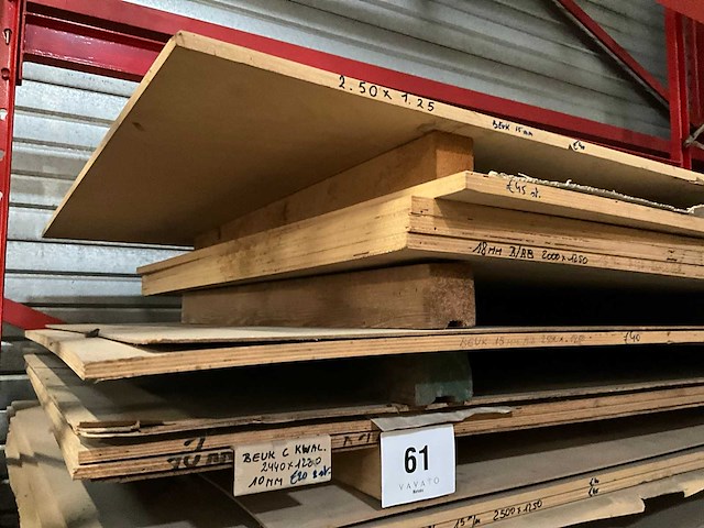 Partij diverse houten platen (26x) - afbeelding 11 van  17