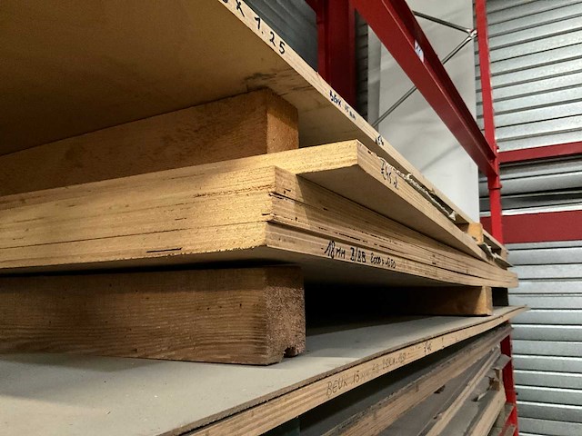 Partij diverse houten platen (26x) - afbeelding 15 van  17