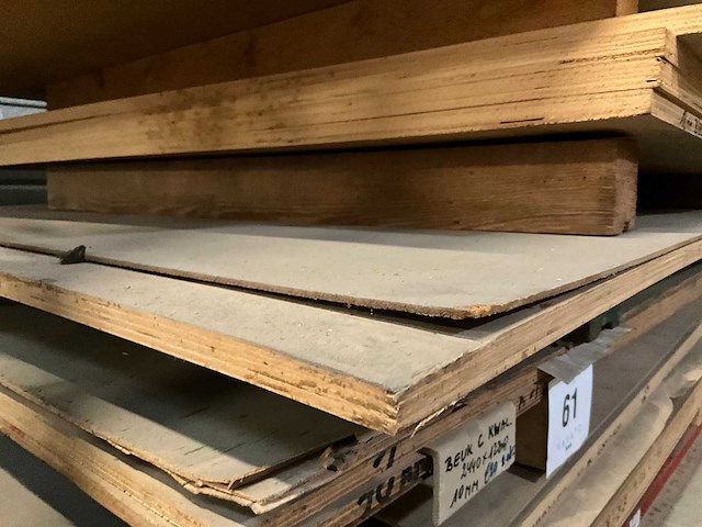 Partij diverse houten platen (26x) - afbeelding 17 van  17