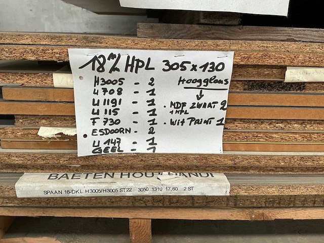 Partij diverse houten platen - afbeelding 7 van  10