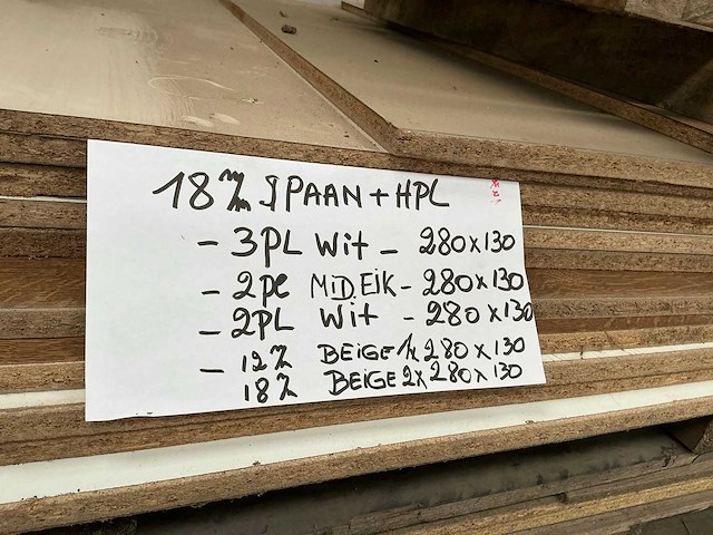 Partij diverse houten platen - afbeelding 4 van  9