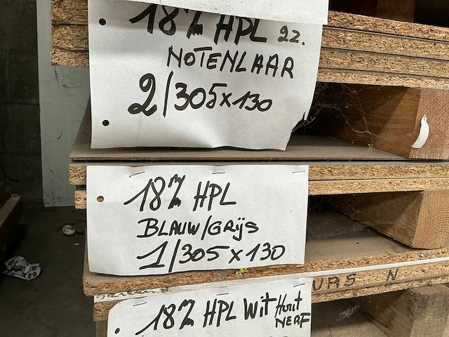 Partij diverse houten platen - afbeelding 7 van  9