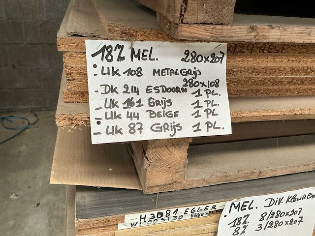Partij diverse houten platen - afbeelding 9 van  12