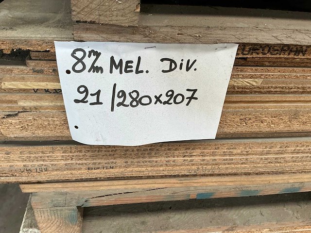 Partij diverse houten platen - afbeelding 7 van  8