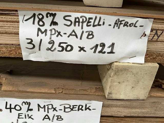 Partij diverse houten platen - afbeelding 7 van  9