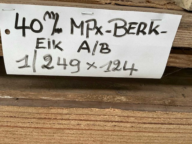 Partij diverse houten platen - afbeelding 8 van  9