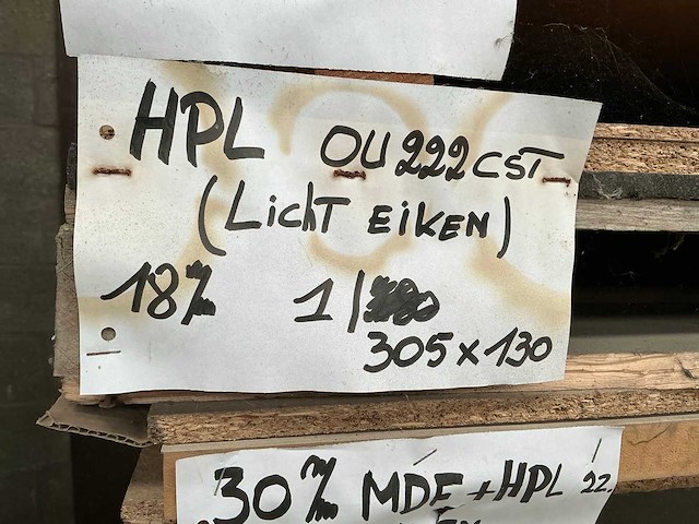Partij diverse houten platen - afbeelding 9 van  13