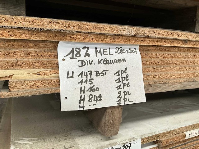 Partij diverse houten platen - afbeelding 9 van  10