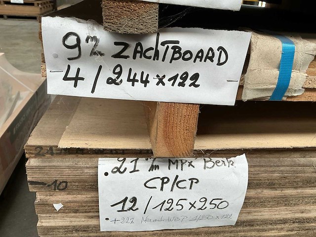 Partij diverse houten platen - afbeelding 5 van  6
