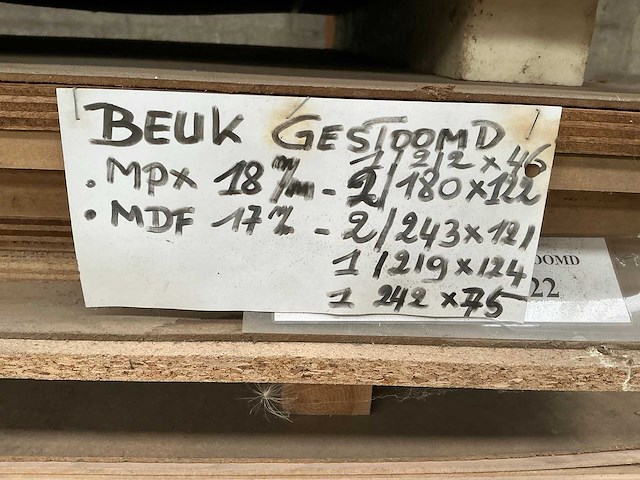 Partij diverse houten platen - afbeelding 3 van  6