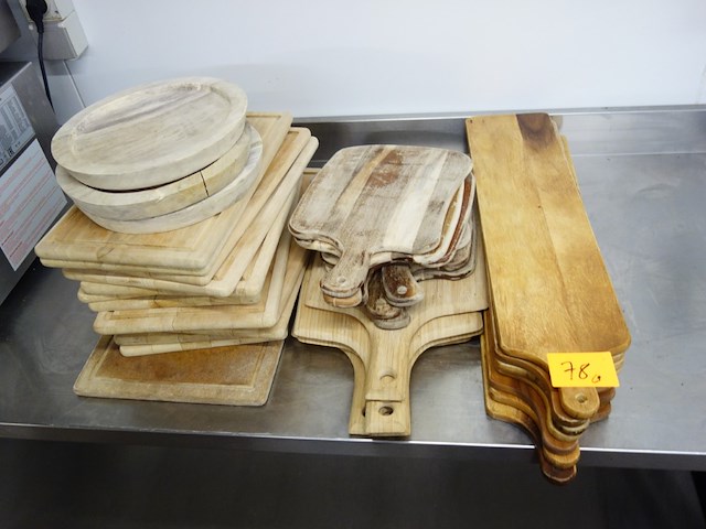 Partij diverse houten snijplanken - afbeelding 2 van  2