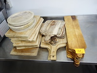 Partij diverse houten snijplanken - afbeelding 2 van  2