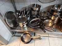 Partij diverse inox kookpotten/pannen - afbeelding 2 van  3