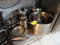 Partij diverse inox kookpotten/pannen - afbeelding 3 van  3
