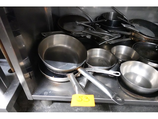 Partij diverse inox kookpotten/pannen - afbeelding 3 van  4