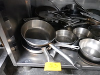 Partij diverse inox kookpotten/pannen - afbeelding 3 van  4