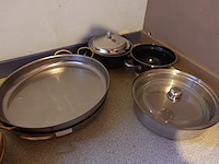 Partij diverse inox schalen/braadslede - afbeelding 3 van  5