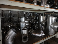 Partij diverse inox schoorsteen- en rookgasonderdelen - afbeelding 18 van  64