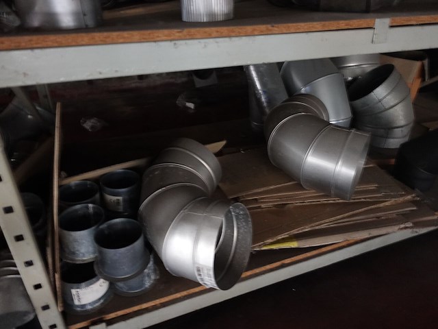 Partij diverse inox schoorsteen- en rookgasonderdelen - afbeelding 19 van  64