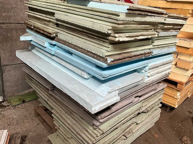 Partij diverse isolatie panelen xps in diverse diktes en afmetingen - afbeelding 2 van  4