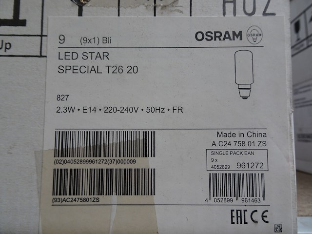 Partij diverse lampen osram - afbeelding 3 van  9
