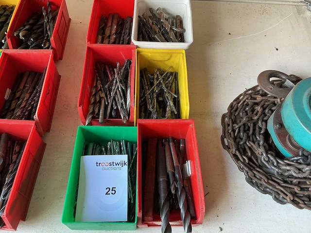 Partij diverse metaalboren - afbeelding 1 van  1