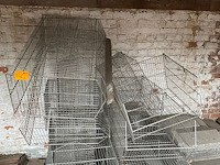 Partij diverse metalen draadmanden - afbeelding 1 van  2