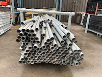 Partij diverse metalen stellingbuizen - afbeelding 3 van  10