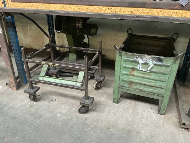 Partij diverse metalen transportwagens - afbeelding 3 van  7
