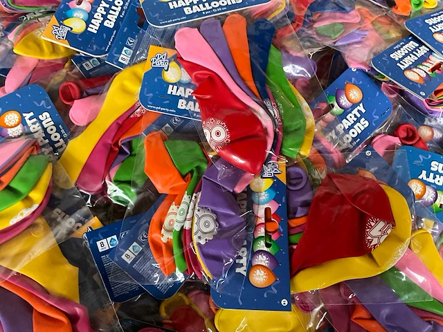 Partij diverse multipacks ballonnen, blanco en opdruk - afbeelding 5 van  10