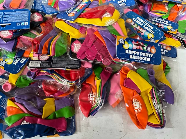 Partij diverse multipacks ballonnen, blanco en opdruk - afbeelding 7 van  10