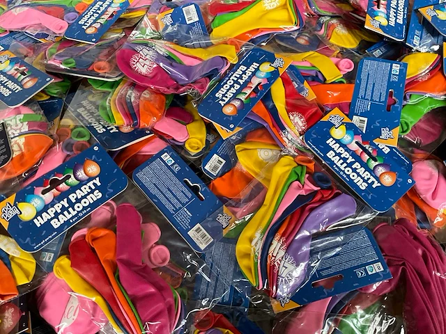 Partij diverse multipacks ballonnen, blanco en opdruk - afbeelding 9 van  10