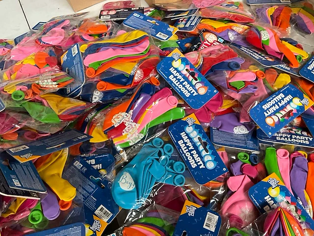 Partij diverse multipacks ballonnen, blanco en opdruk - afbeelding 10 van  10