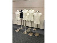 Partij diverse paspoppen/bustes (9x) - afbeelding 1 van  7