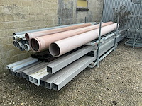 Partij diverse pvc buizen en kokers - afbeelding 1 van  4