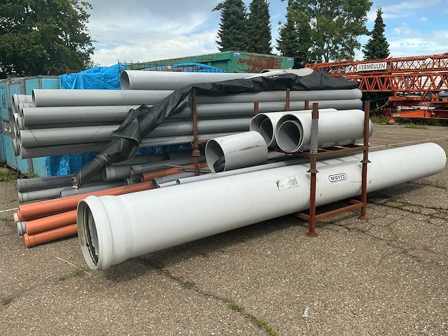 Partij diverse pvc buizen - afbeelding 1 van  3