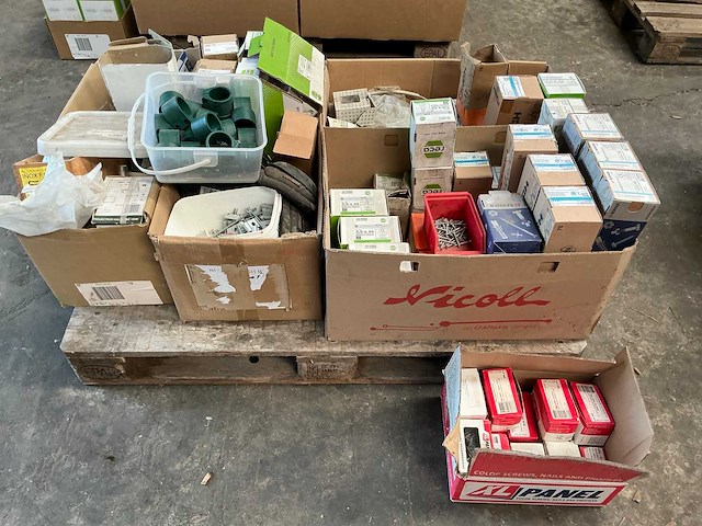 Partij diverse schroeven en pluggen - afbeelding 1 van  17