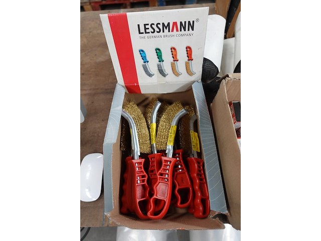 Partij diverse staalborstels en staalwol en toebehoren facom - afbeelding 2 van  7