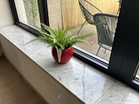 Partij diverse vaasjes, imitatieplanten in pot, theelichthouders en kapstok - afbeelding 2 van  4