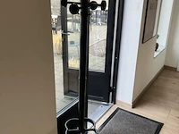 Partij diverse vaasjes, imitatieplanten in pot, theelichthouders en kapstok - afbeelding 3 van  4