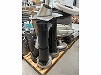 Partij diverse ventilatiepijpen, bochten en koppelstukken - afbeelding 3 van  13