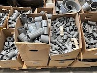 Partij diverse ventilatiepijpen, bochten en koppelstukken - afbeelding 6 van  13