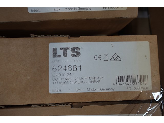 Partij diverse verlichtingsarmatuur lts + 41x lamp osram t5 54w/830 - afbeelding 3 van  21