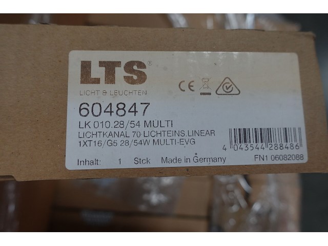 Partij diverse verlichtingsarmatuur lts + 41x lamp osram t5 54w/830 - afbeelding 18 van  21