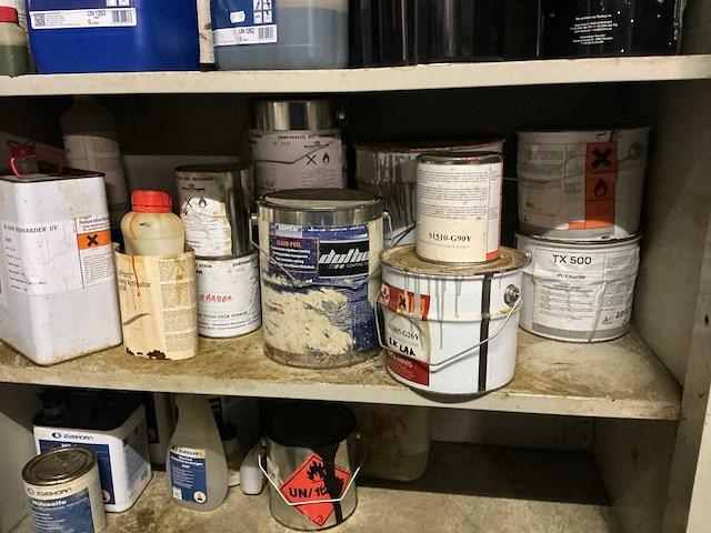 Partij diverse verven en houtbehandelingsproducten - afbeelding 7 van  18