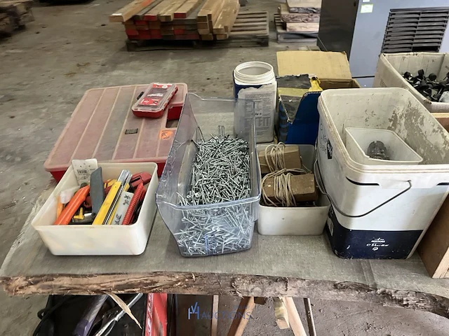 Partij diverse werkplaatsmaterialen - afbeelding 4 van  21
