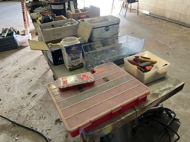 Partij diverse werkplaatsmaterialen - afbeelding 5 van  21