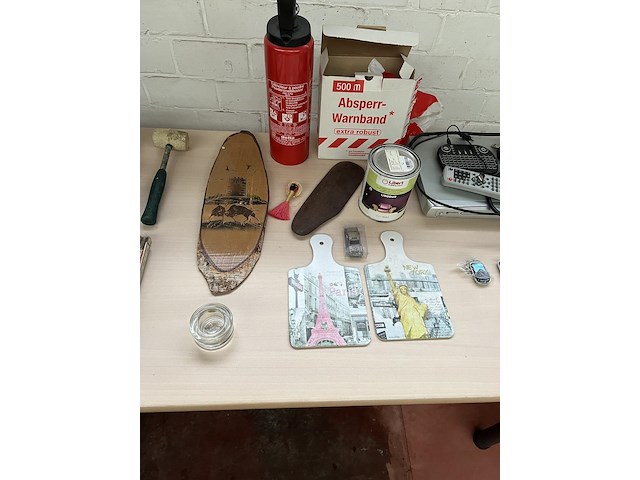 Partij diverse w.o. brandblusser en verf - afbeelding 3 van  4