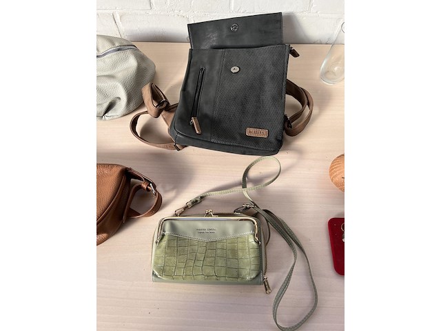 Partij diverse w.o. handtassen en glazen - afbeelding 3 van  6